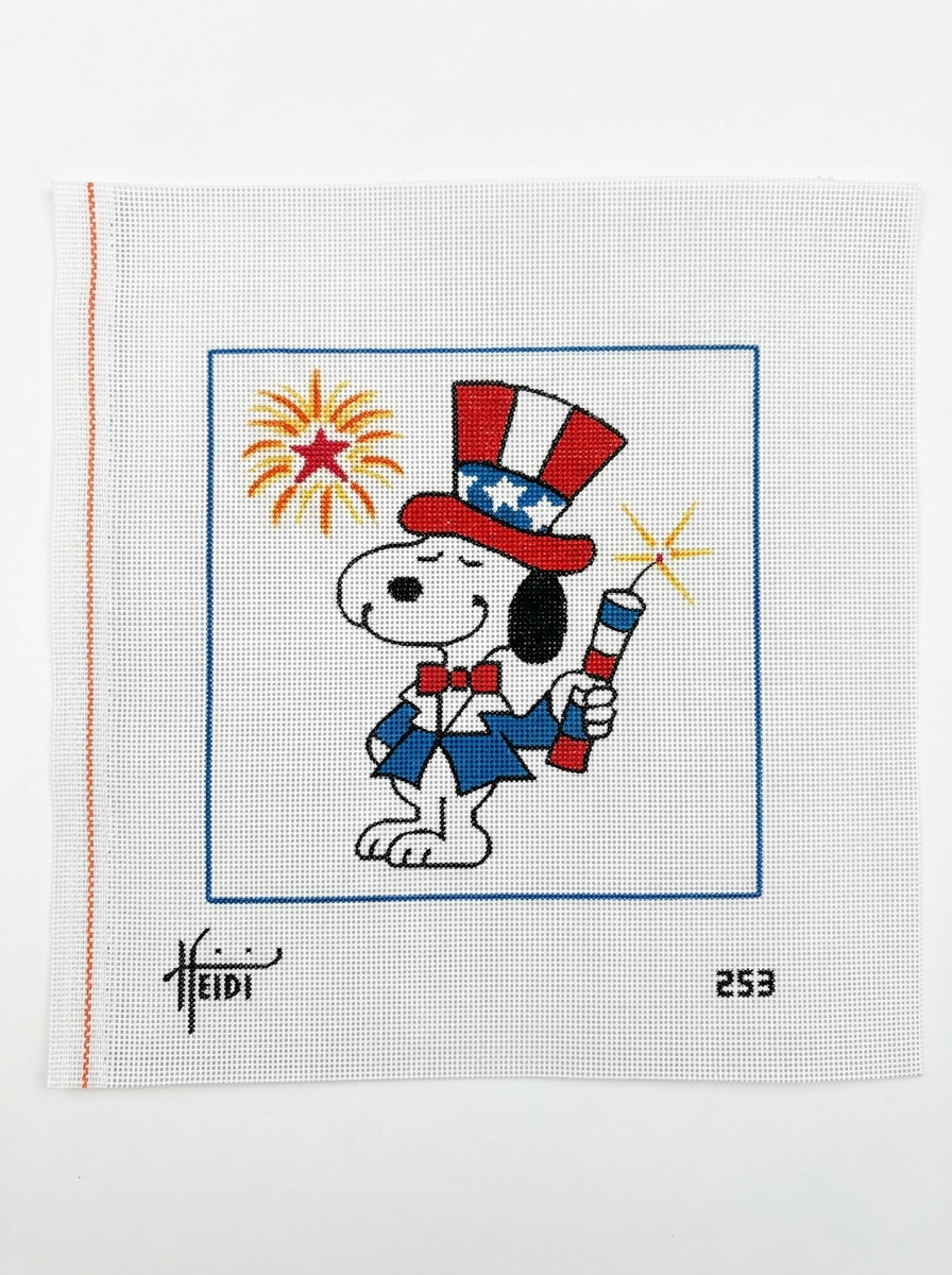Snoopy with Firecracker 6 x 6
