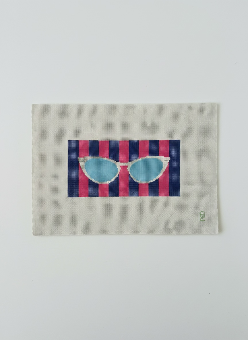 Midge Striped Glasses Case