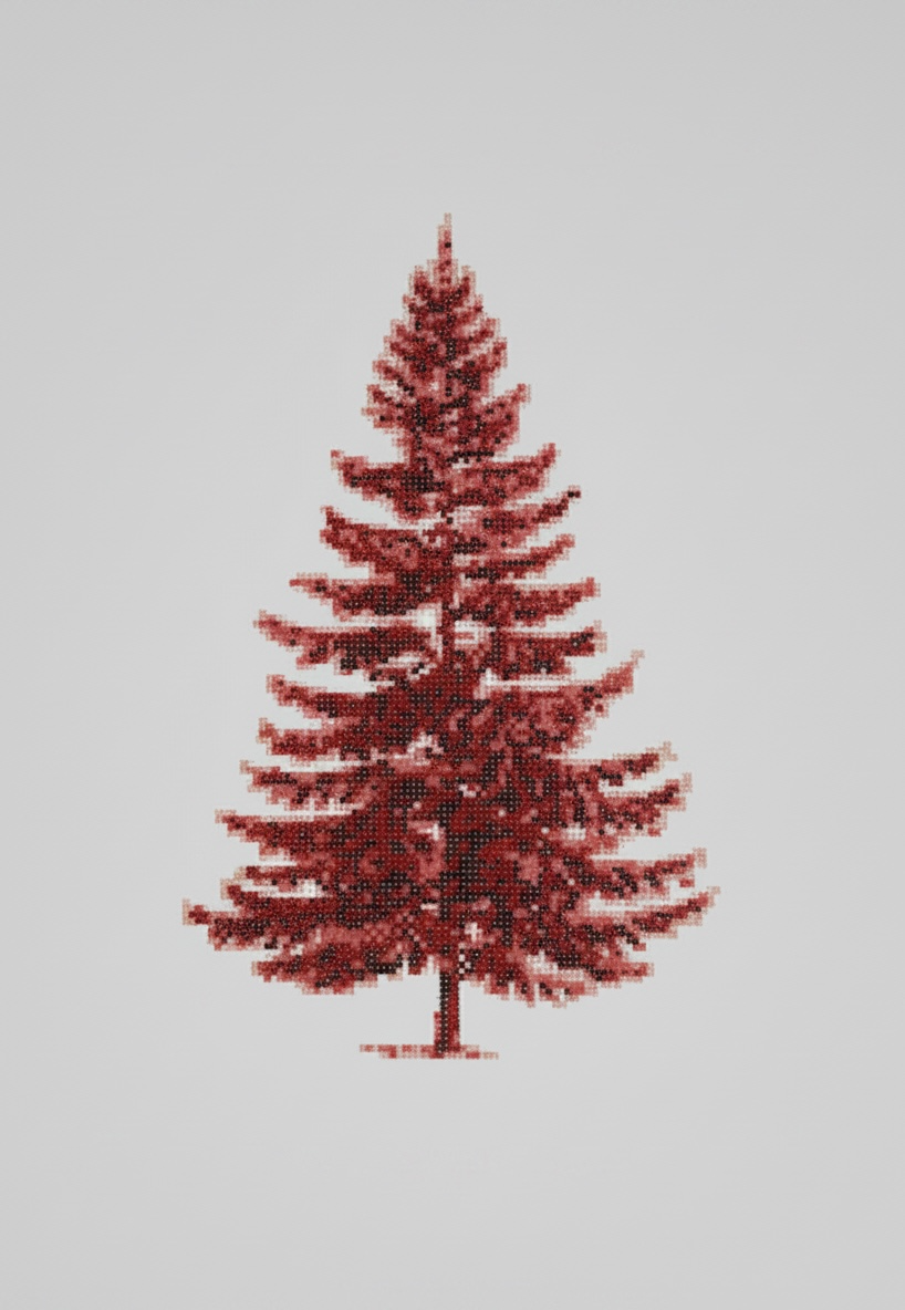 Red Fir Tree Canvas