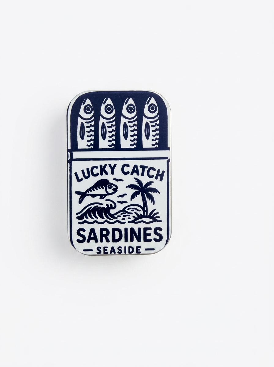 Blue White Sardines Tin