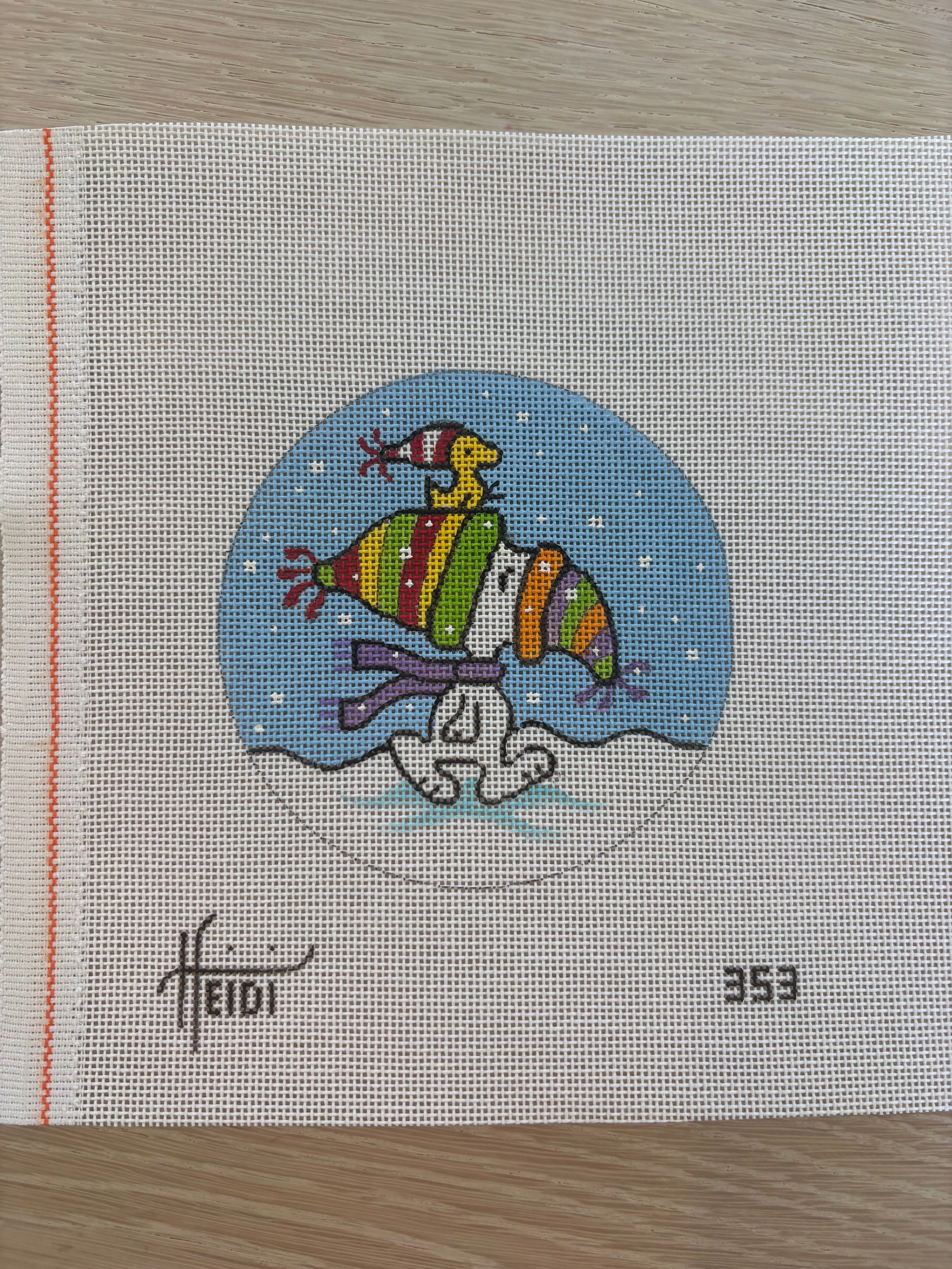 Snoopy and Woodstock in Caps