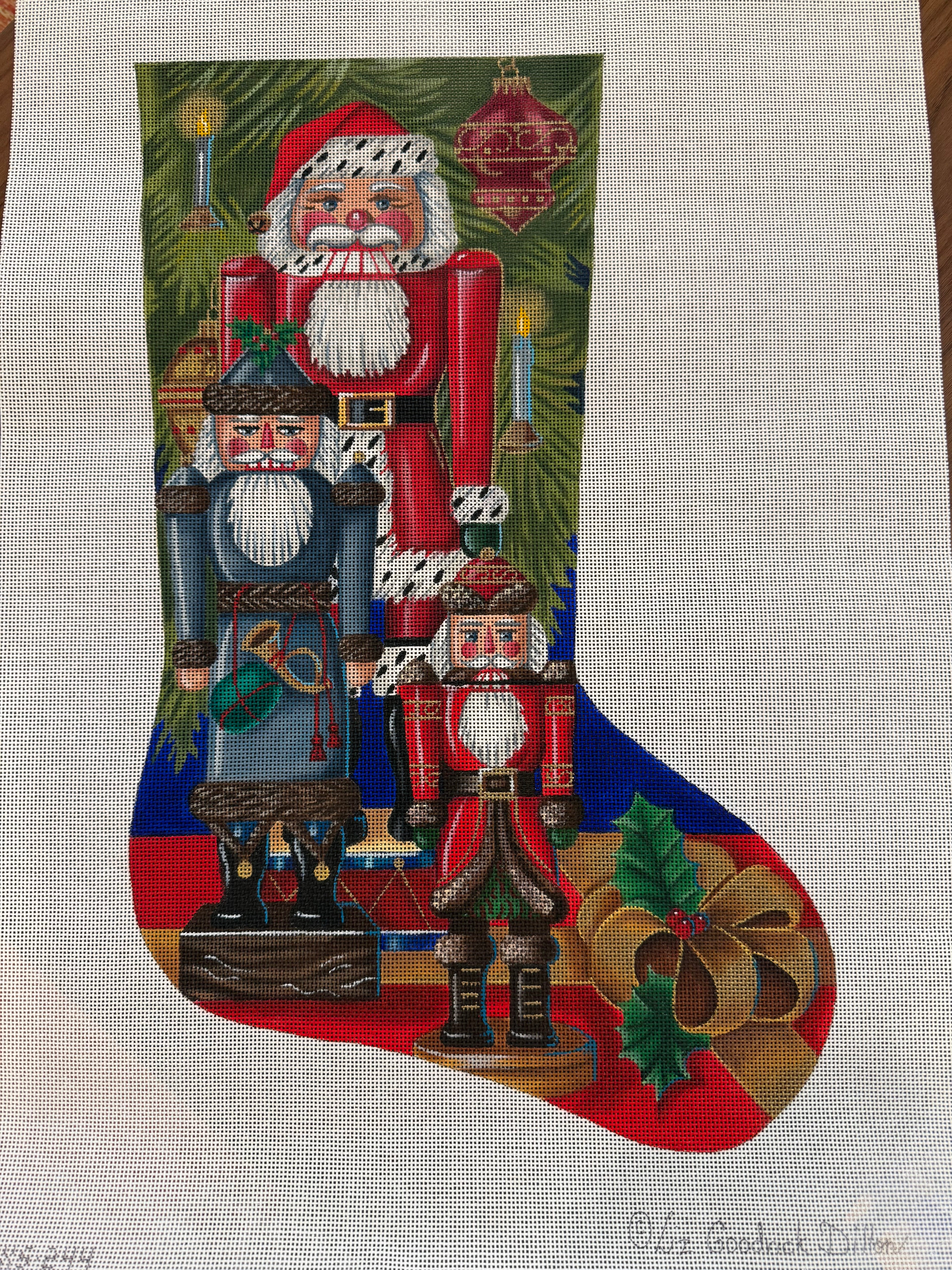 Santa Nutcrackers Stocking