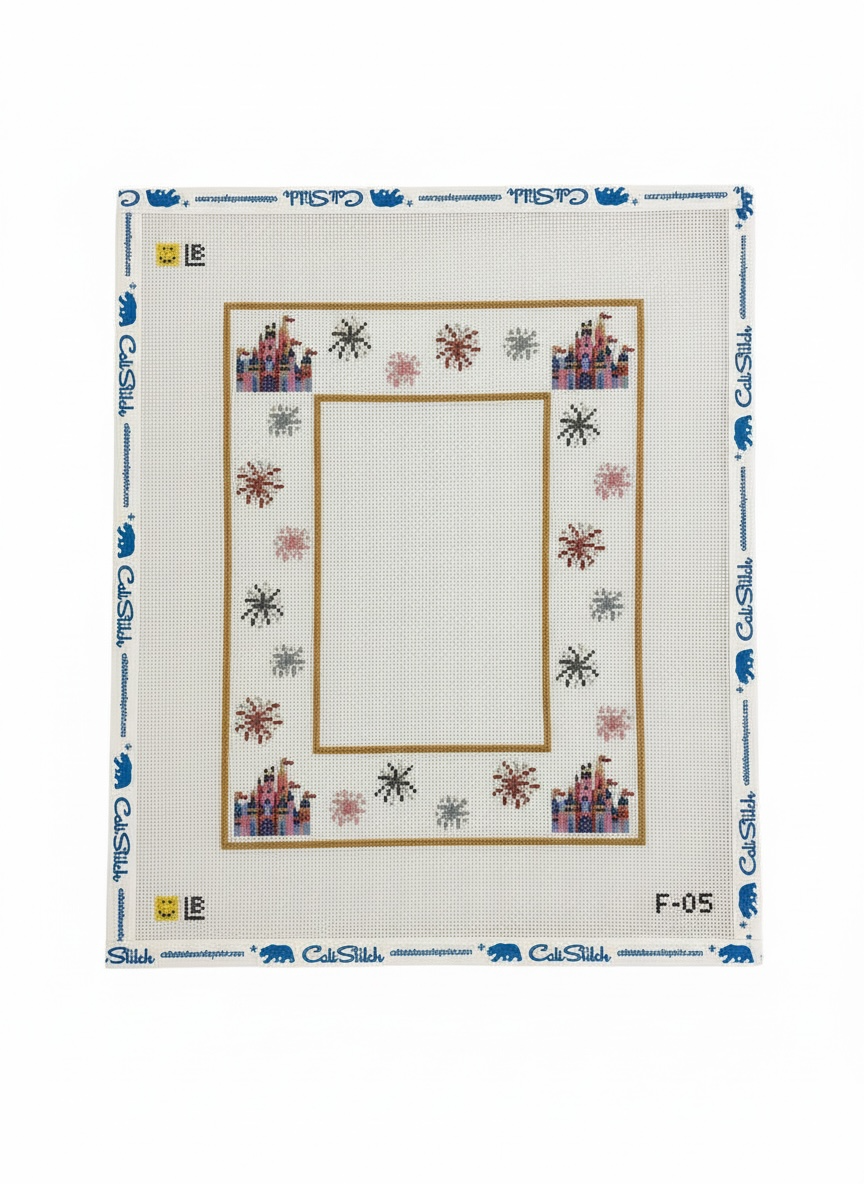 Castle with Fireworks Frame