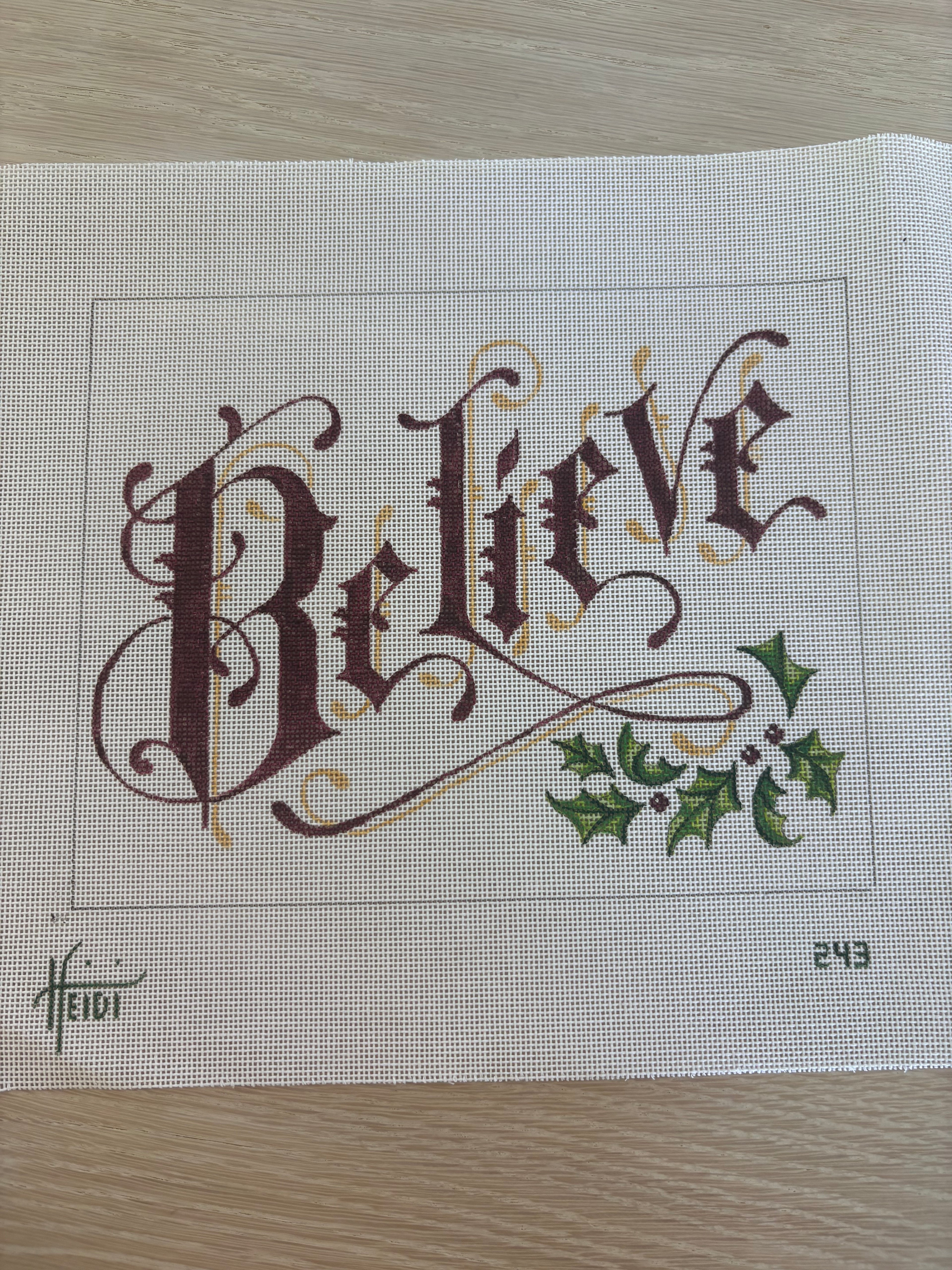Large Believe with Holly