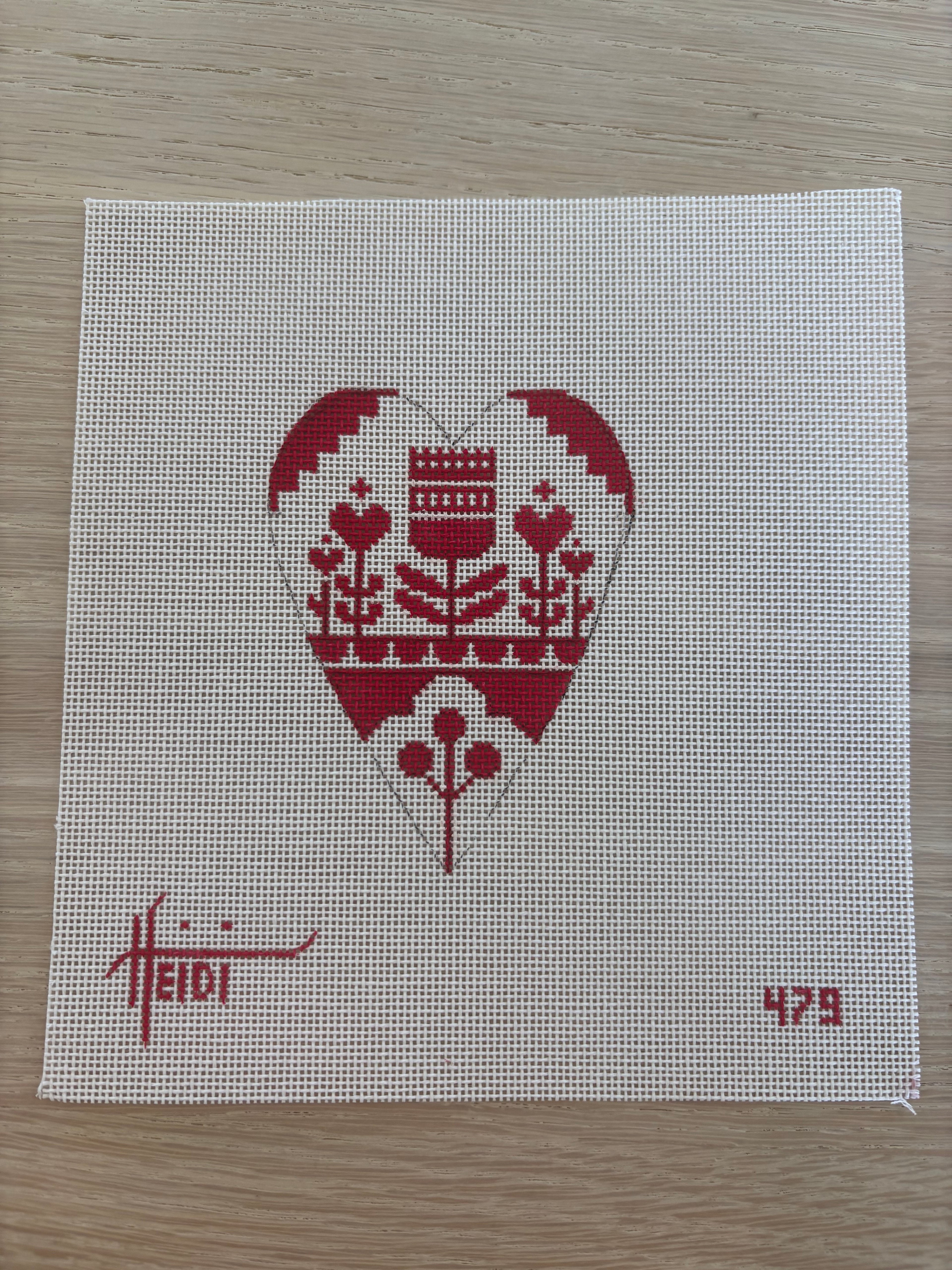 TRUNK SHOW Red Tulip Heart