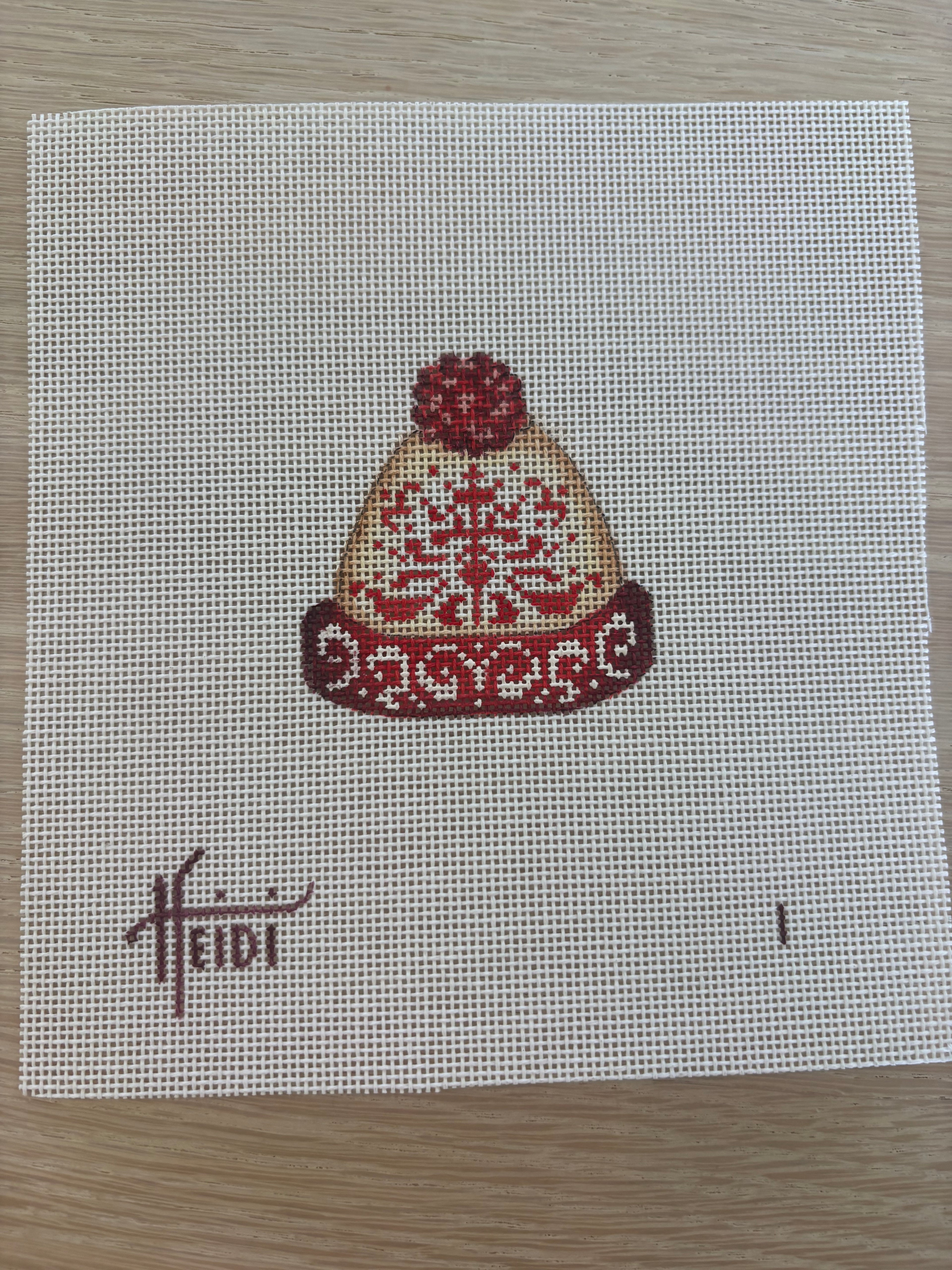 Mini Red and White Hat
