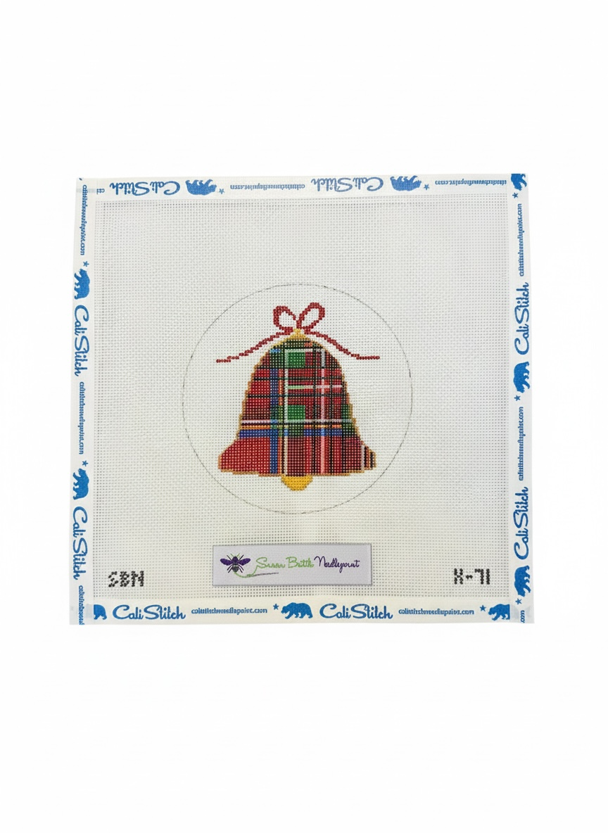 Plaid Bell Ornament