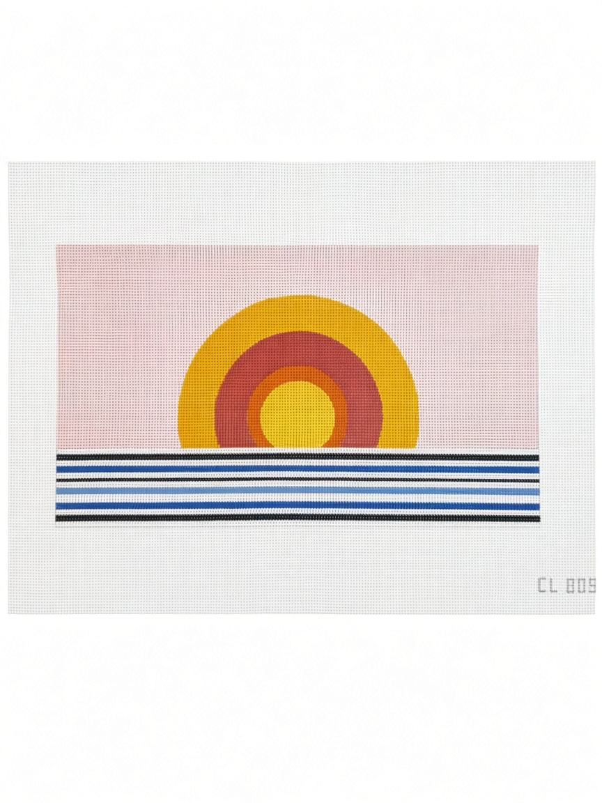 Vintage Sunrise Clutch