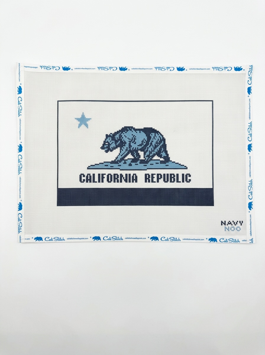 Blue CA Flag Pillow