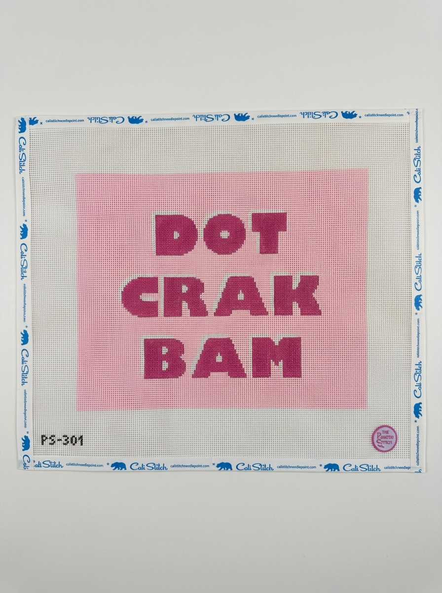 Dot Crak Bam Mahjong Tile Pouch Pink