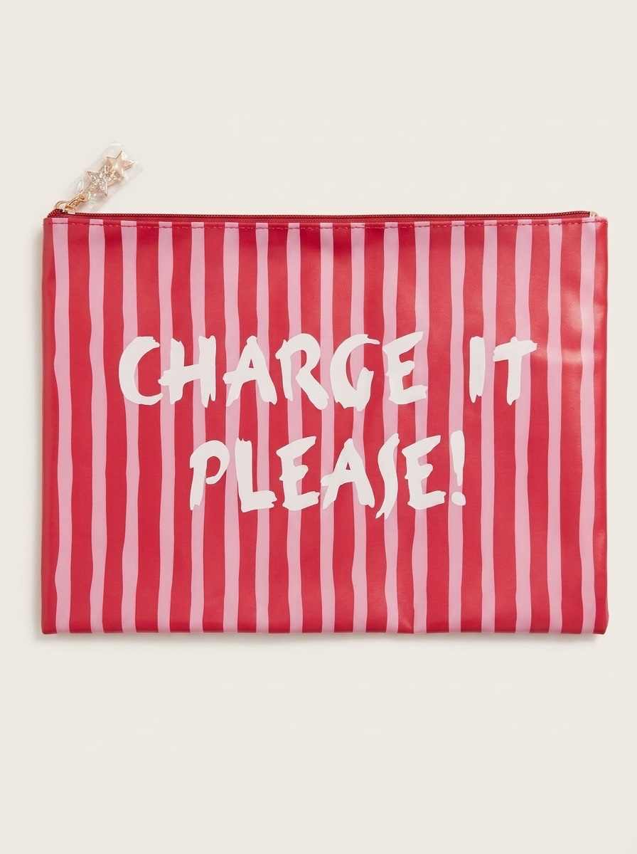 Charge it Please PVC Project Bag