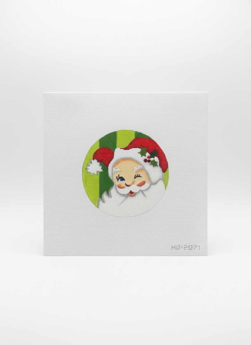 Santa Green Background