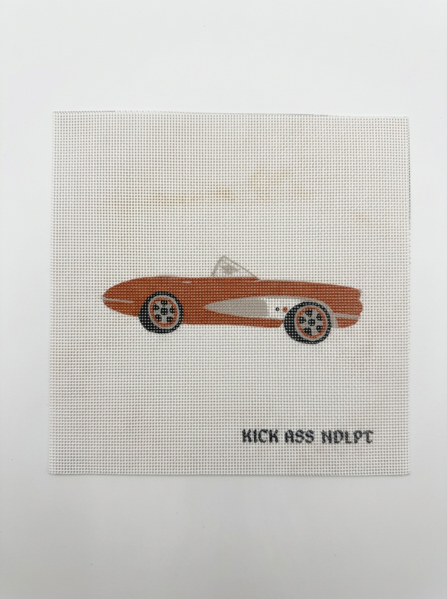 Carey the Corvette Canvas, Printed