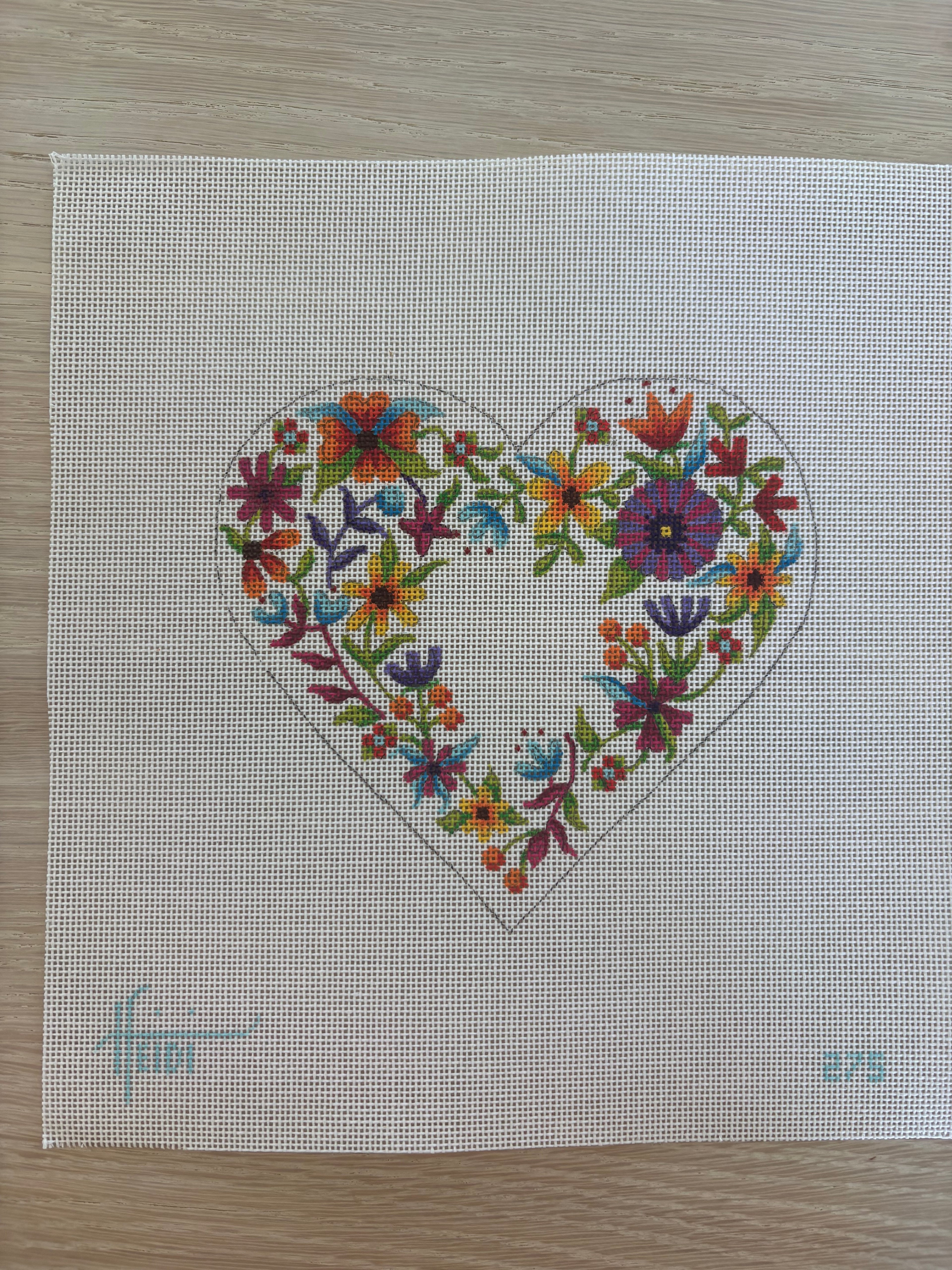 TRUNK SHOW Bright Flowered Heart