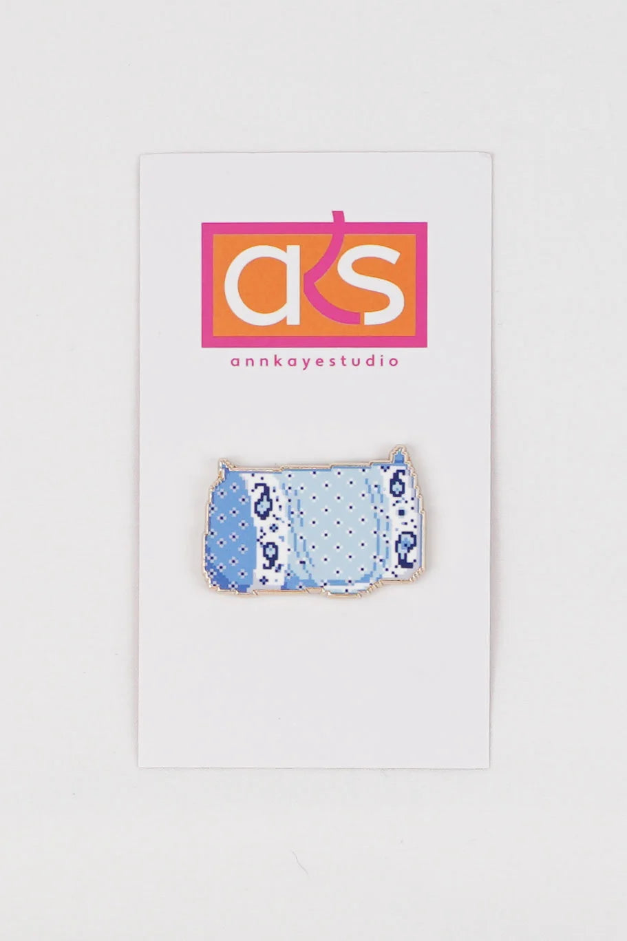 TRUNK - French Provencal Duffle in Blue Needle Minder