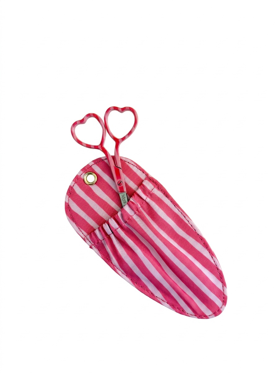 Eloise Stripe Heart Scissors and case
