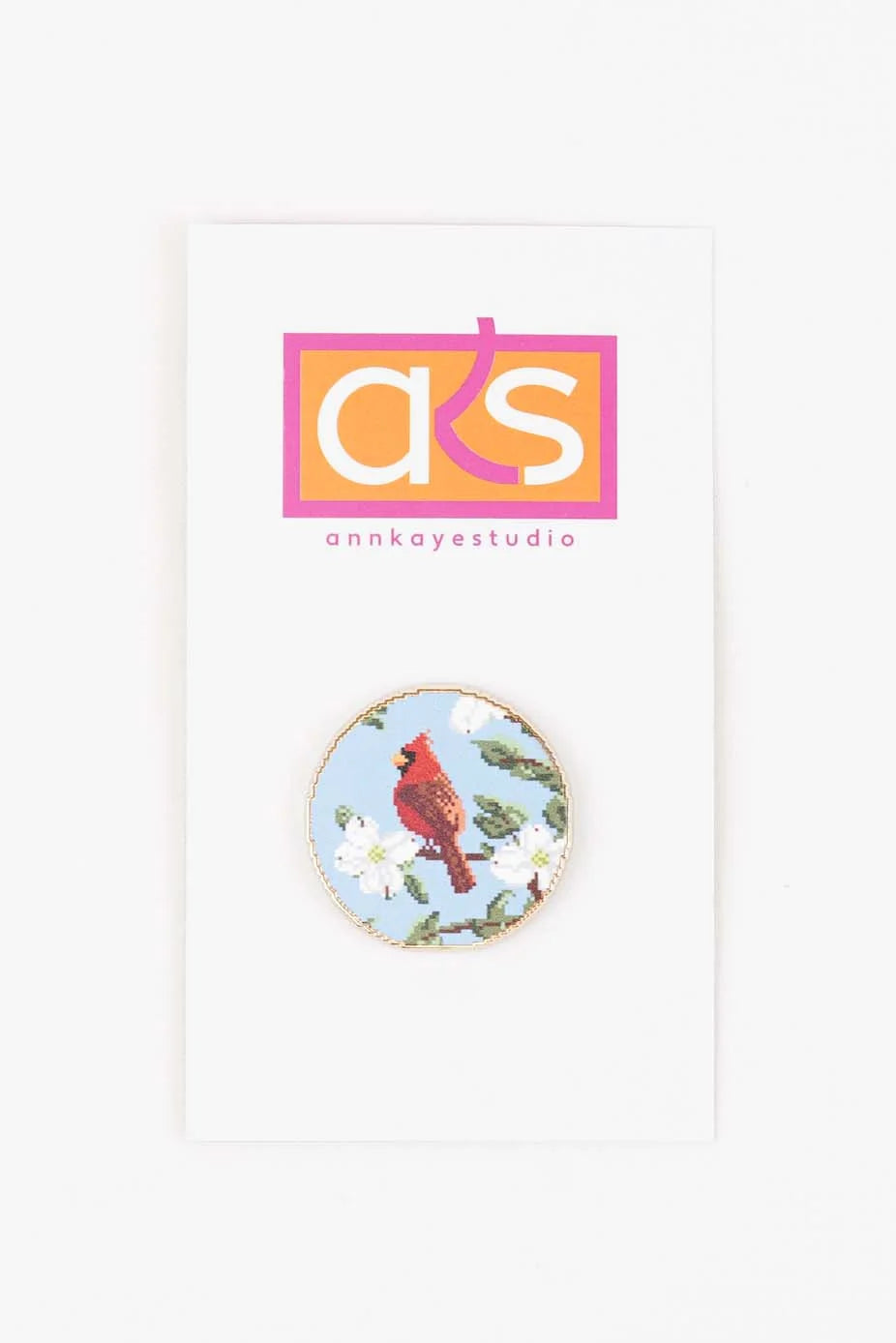 TRUNK - Cardinal in a Dogwood Needle Minder
