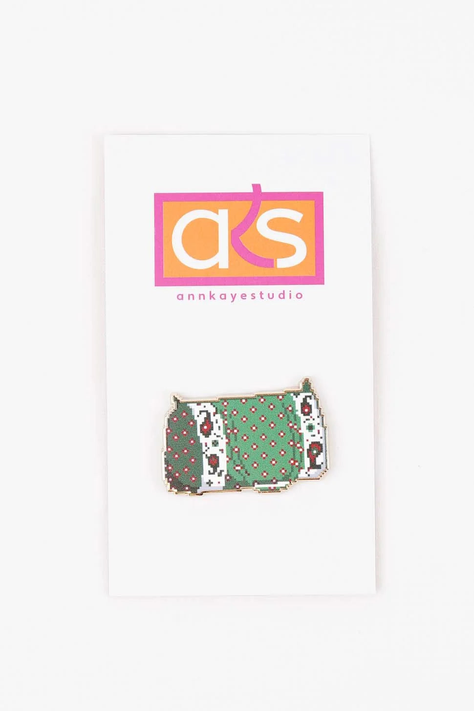 TRUNK - French Provencal Duffle in Green Needle Minder