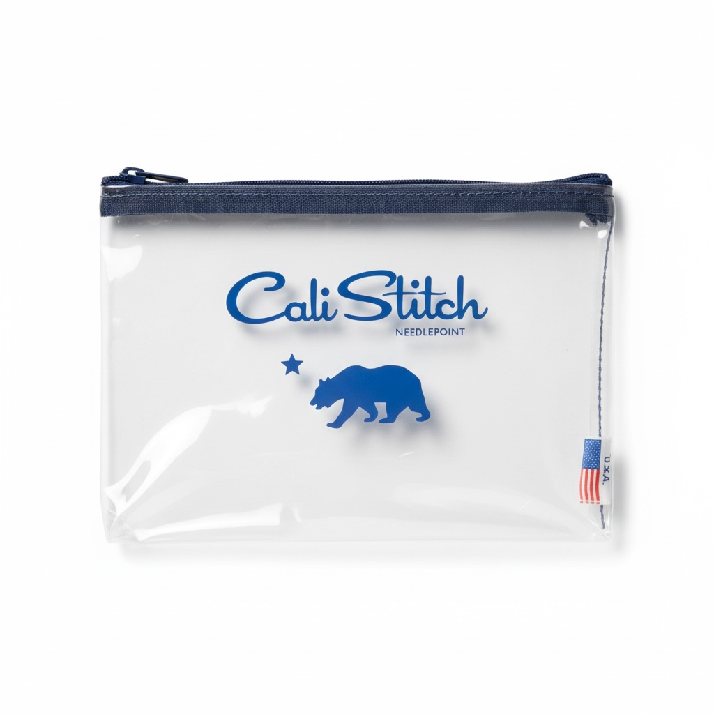 Cali Stitch Needlepoint Vinyl Bag