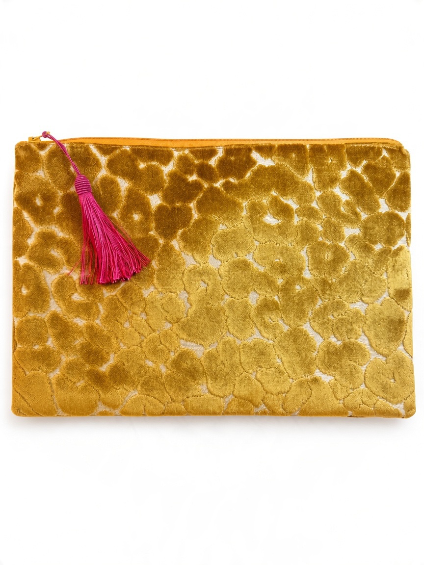 Anna Clutch - Gold Cheetah