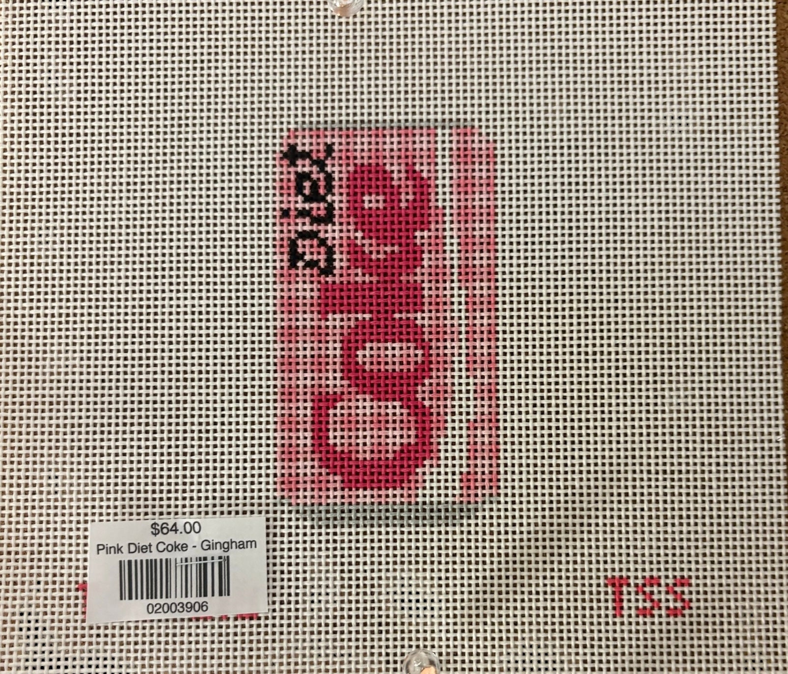 Pink Diet Coke - Gingham