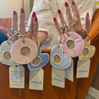 Heart and Circle Bag Tags