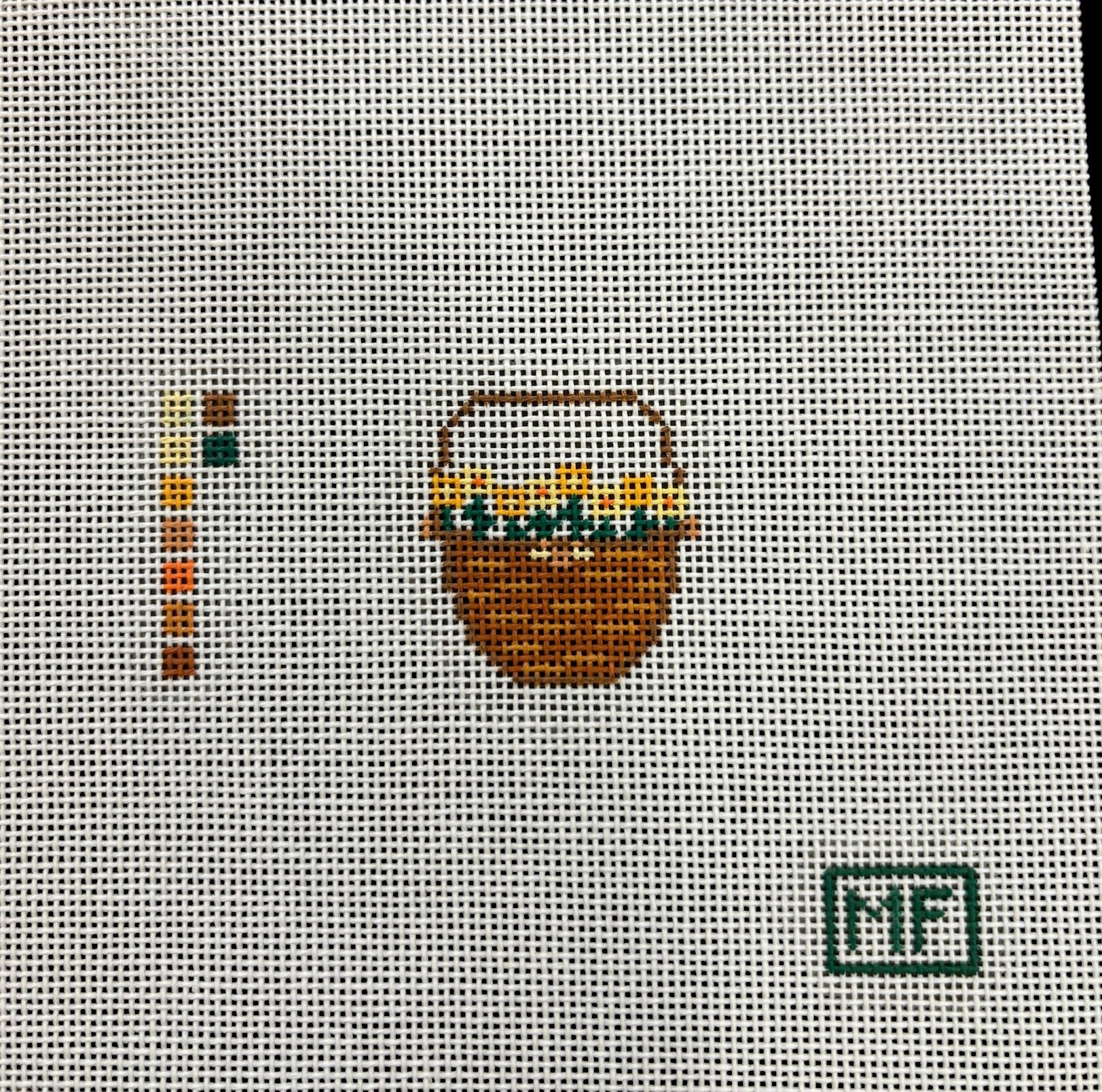 Lightship Basket with Yellow Daffodil Flowers