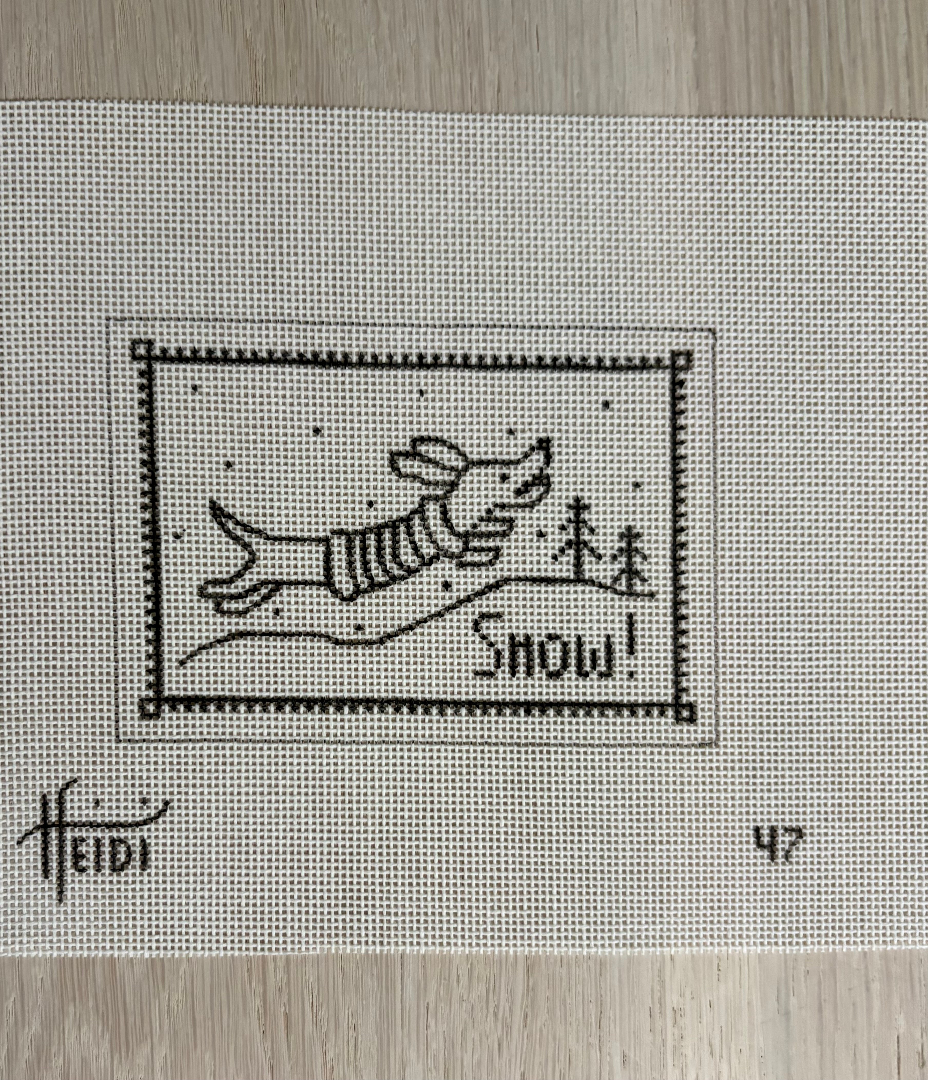 TRUNK SHOW Dachshund in Snow