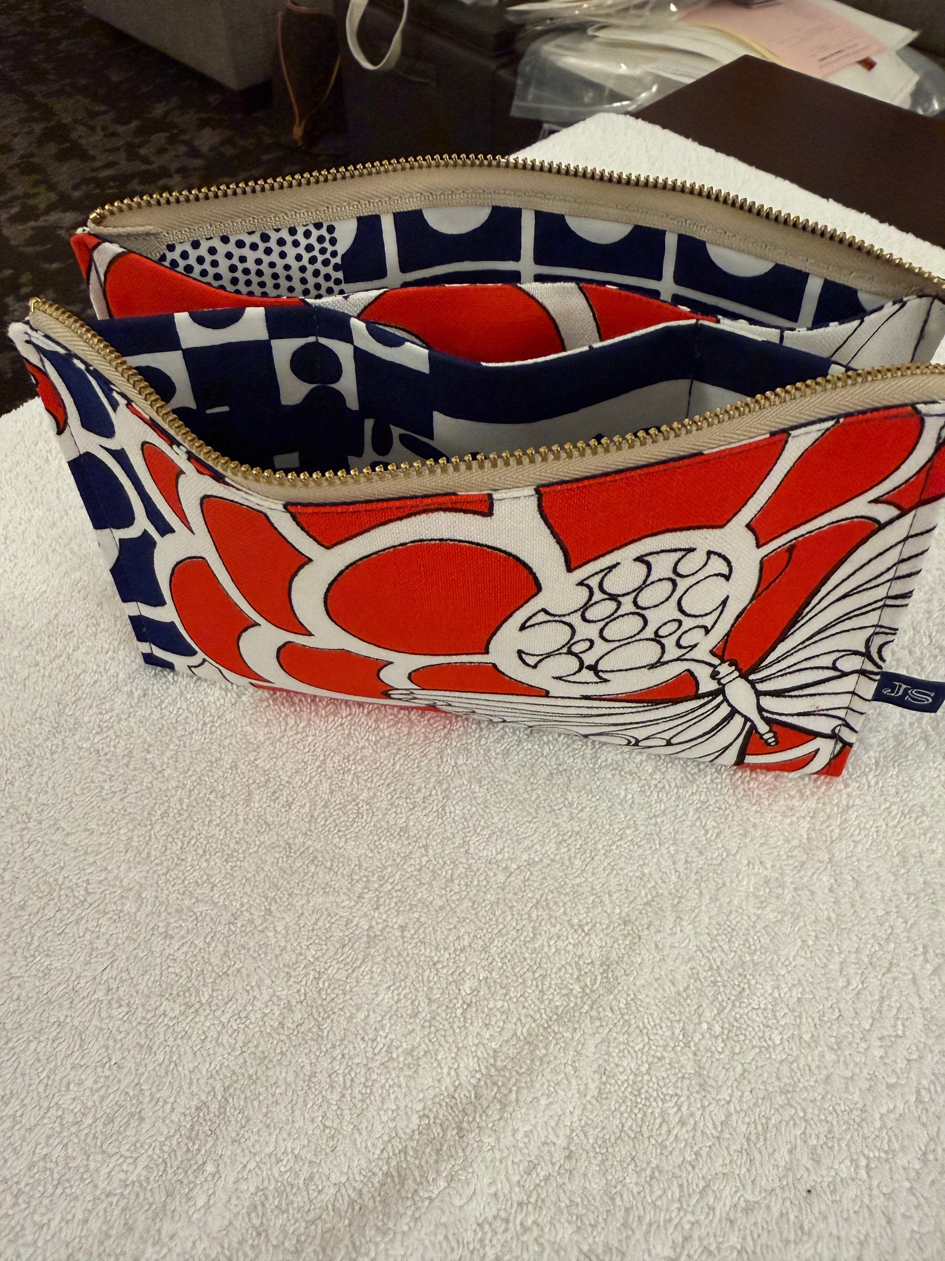 Hand Sewn project Bag - Geometric