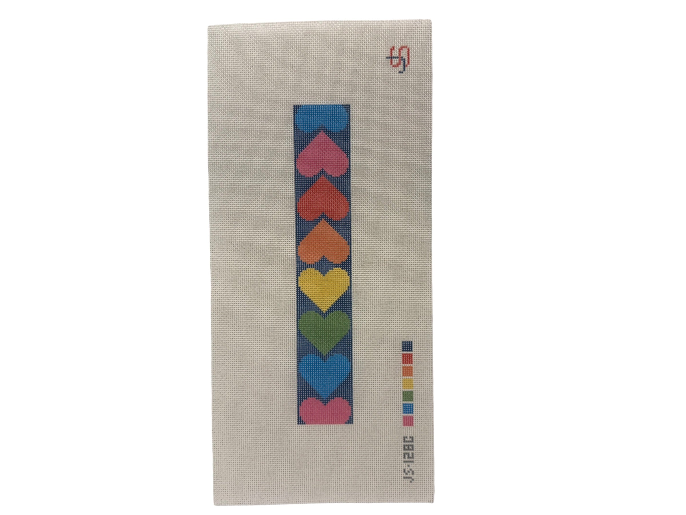 Hearts Key Fob - Rainbow