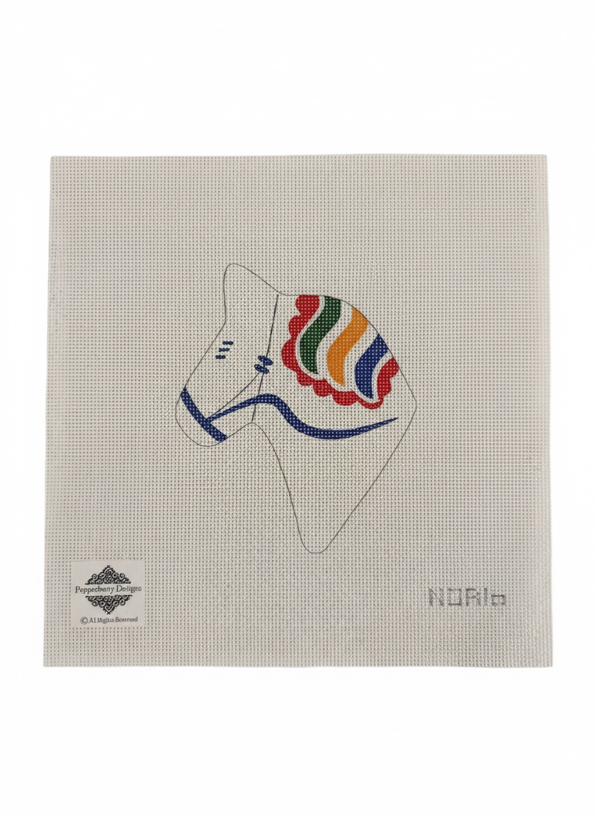 Dala Horse Head White