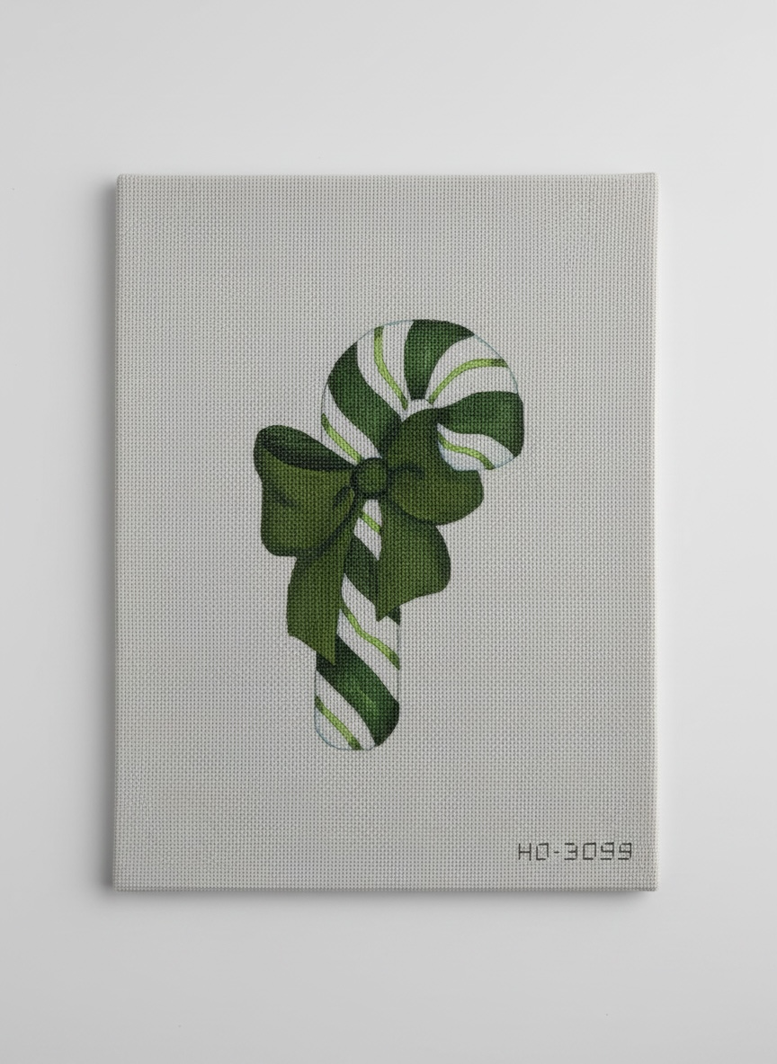 Green Candy Cane Ornament