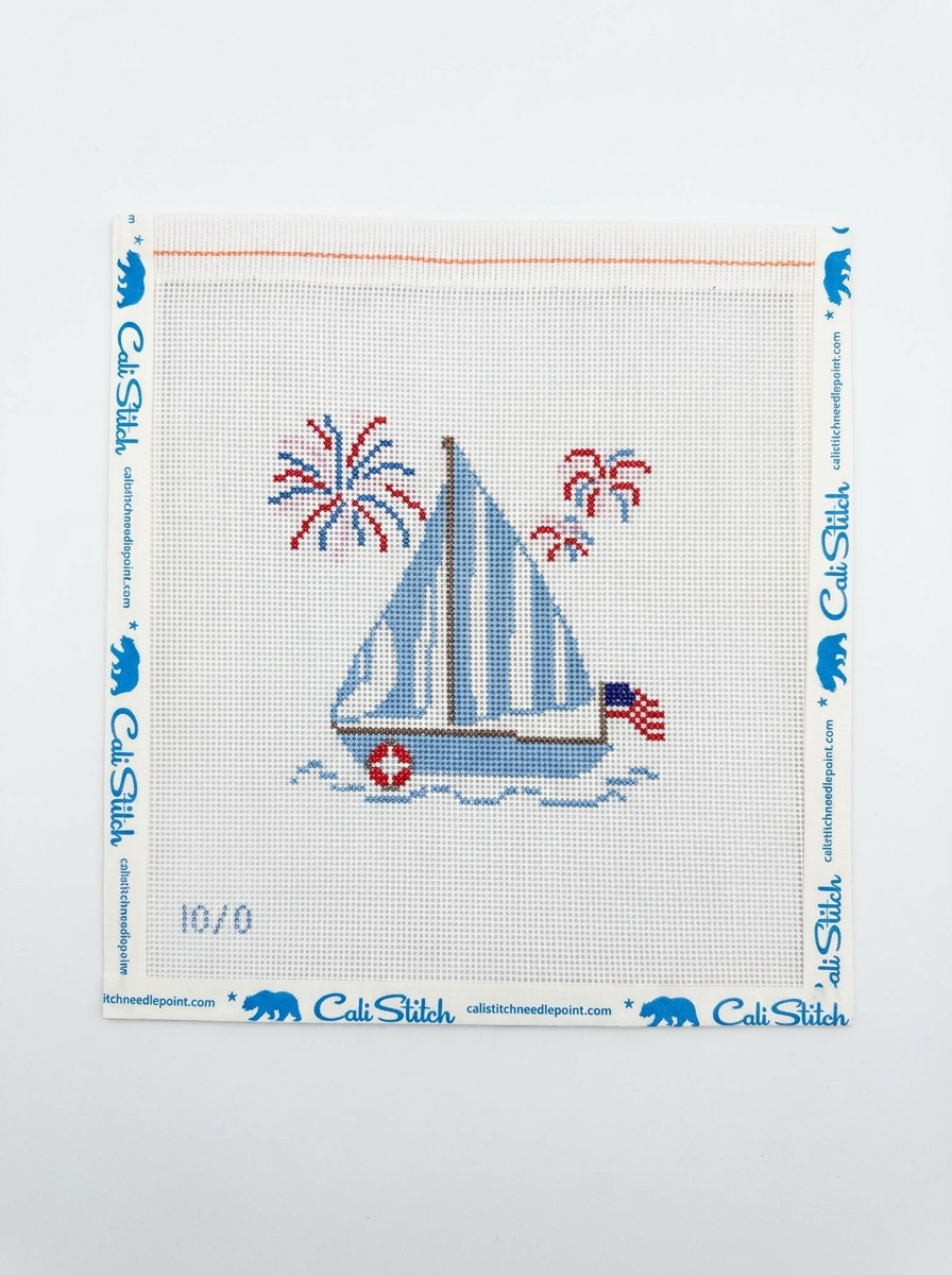 Sailboat with Fireworks