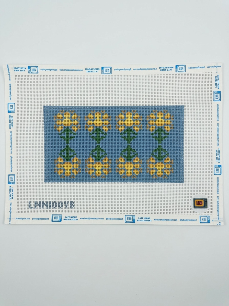 Yellow and Blue Block Print
