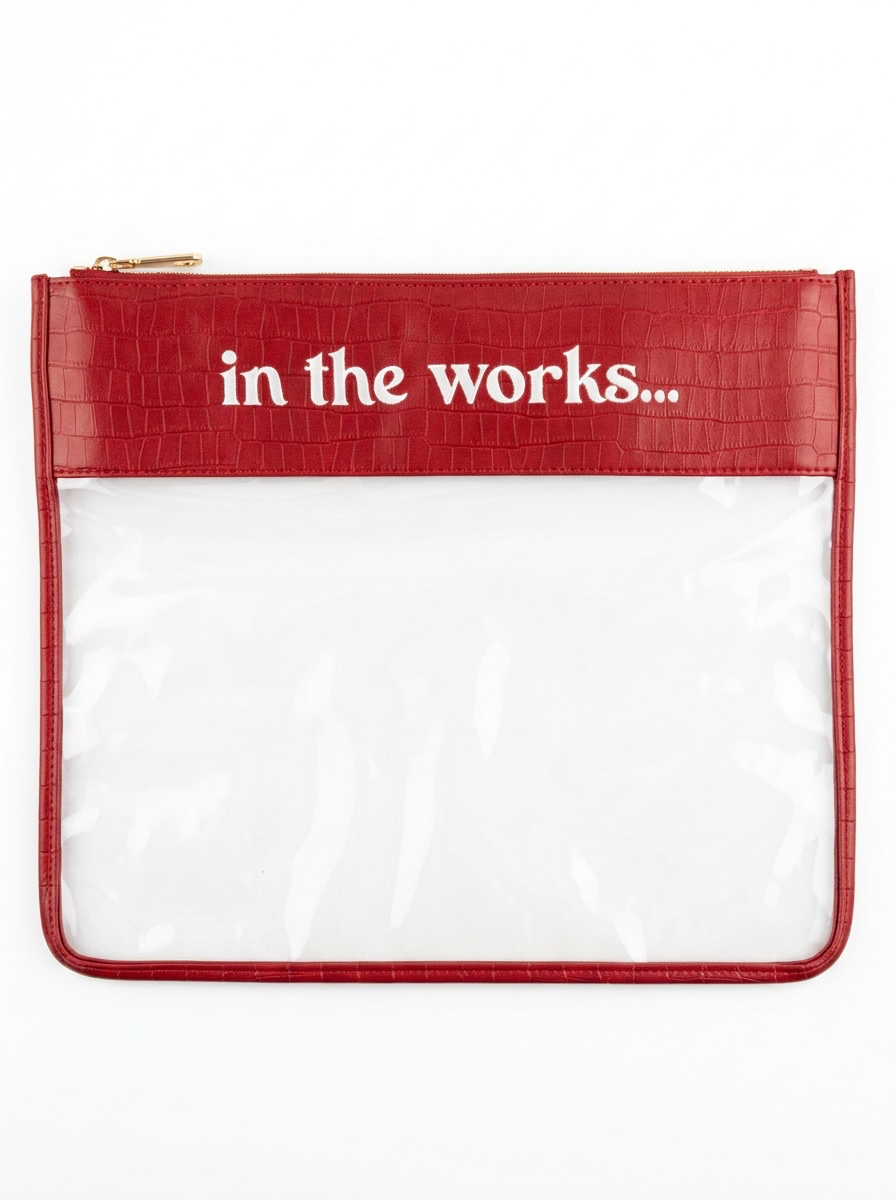 In The Works Project Bag - Red Croc
