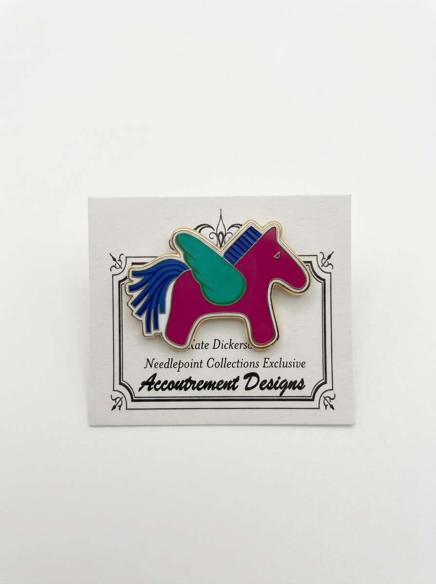 Hermes Pegasus - Magenta w/Periwinkle and Turquoise Needle Minder