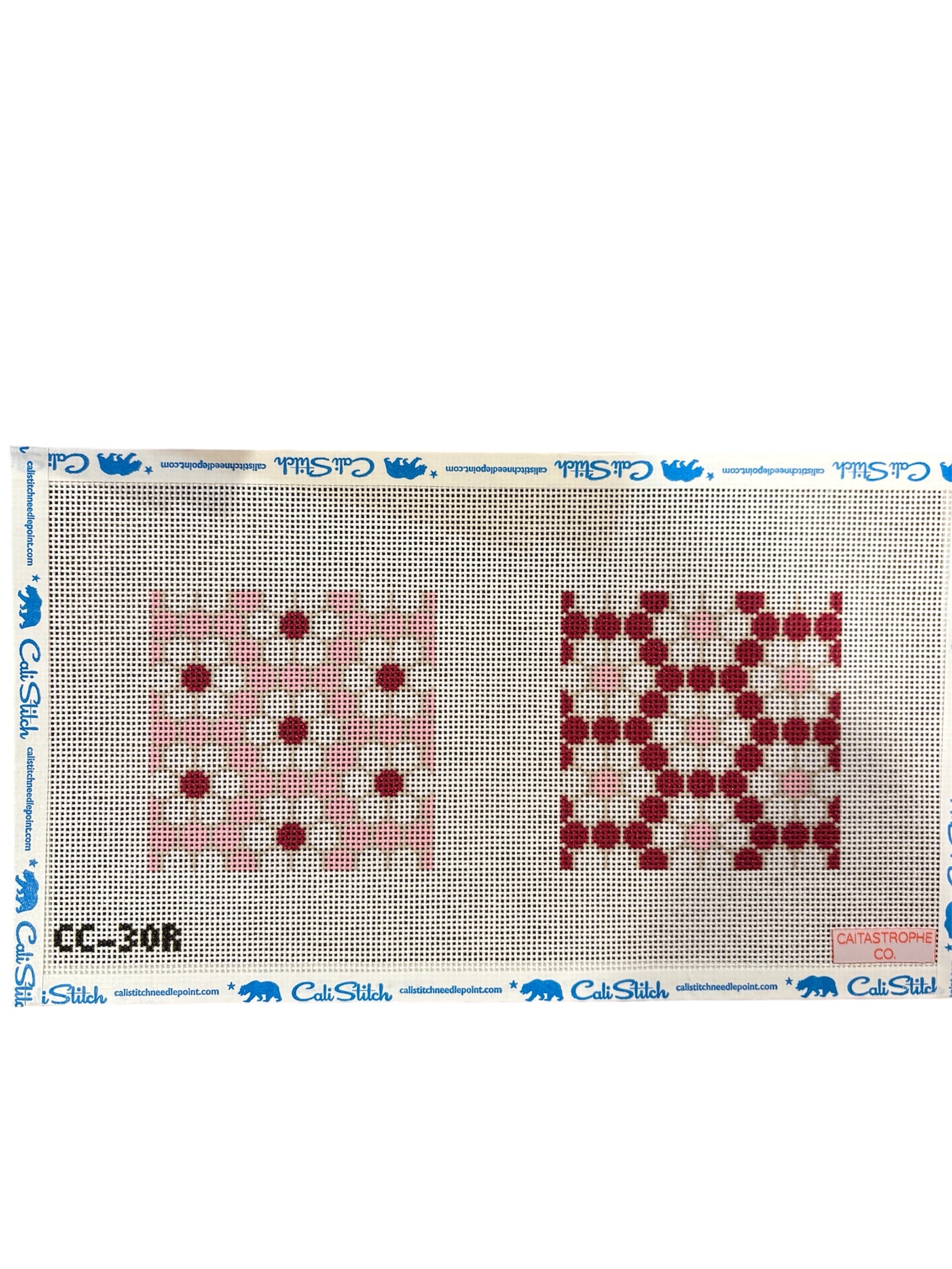 Bistro Tile Daisy Coaster Duo Red