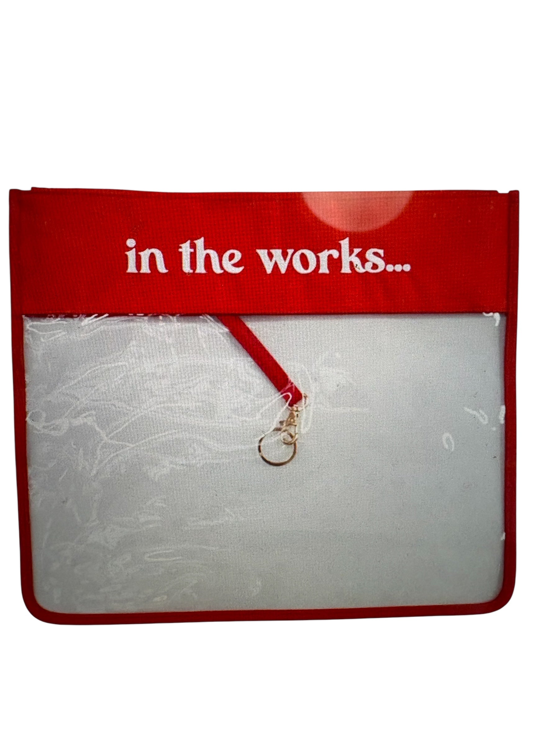 In The Works Project Bag - Cherry