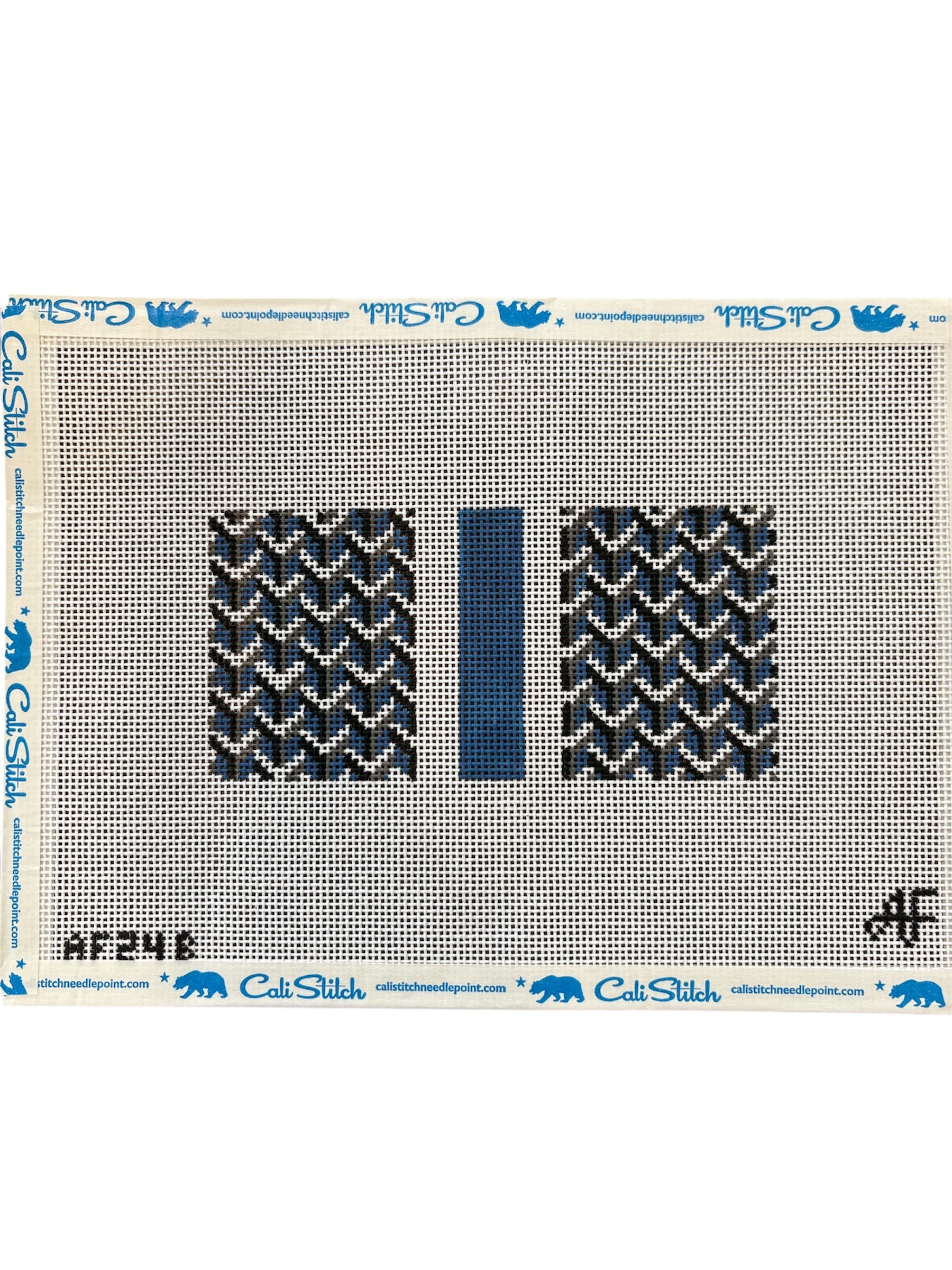 Ann Fisher Y Pattern Blue Eye Glass Case