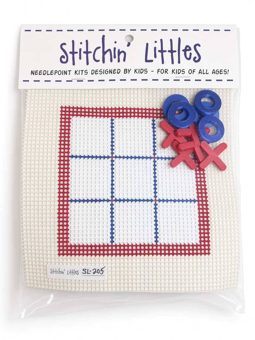 Stitchin' Littles Tic Tac Toe - Patriotic