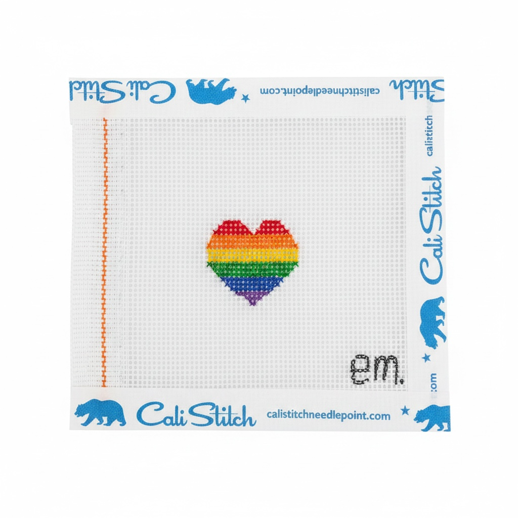 Pride Heart Mini Key Fob Insert