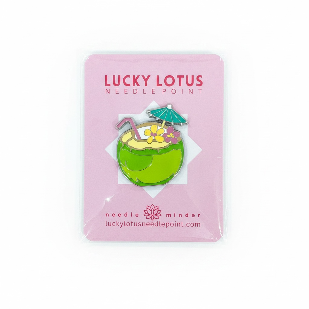 Green Coconut Drink Needle Minder