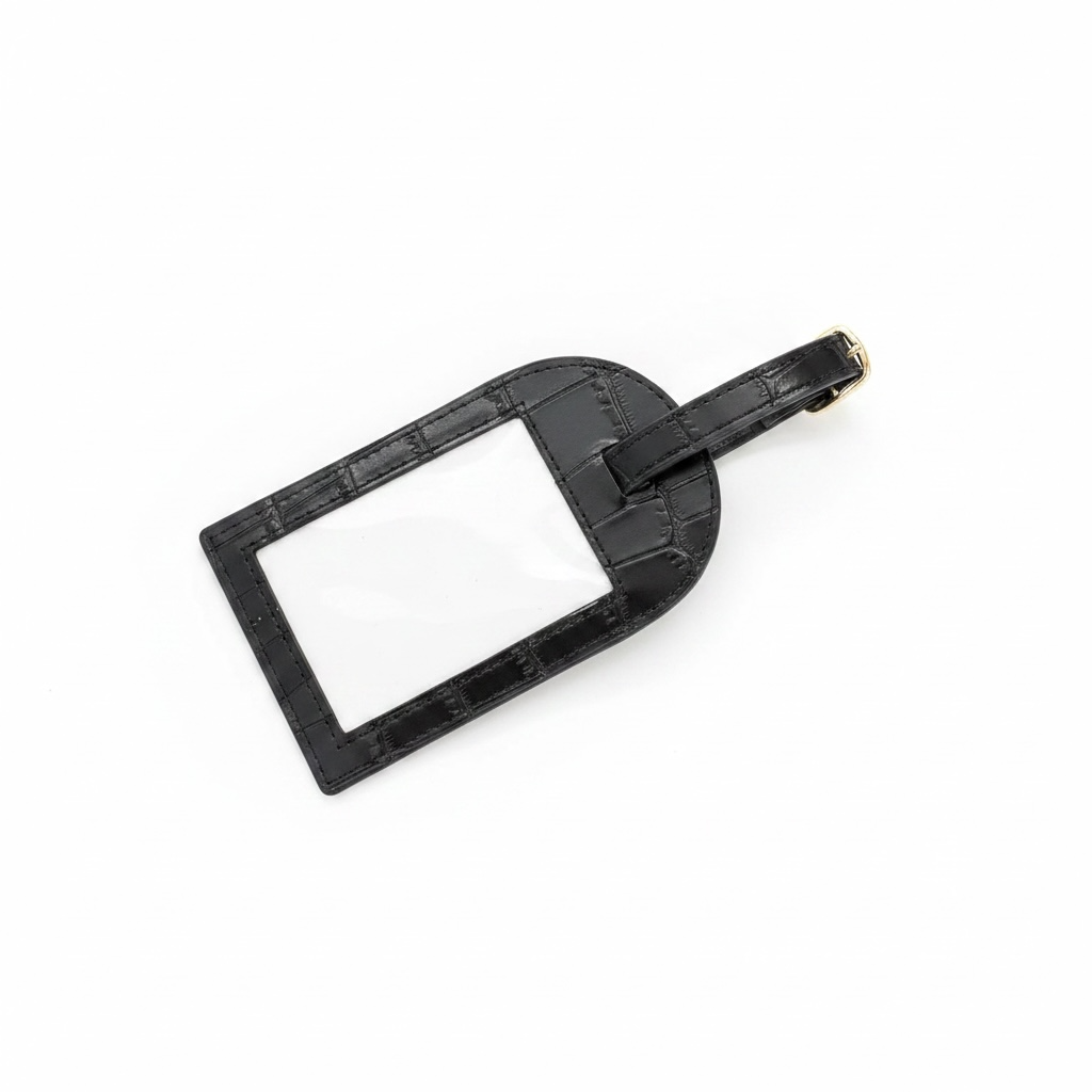 Rachel Barri - The Bag Tag - Black Croc