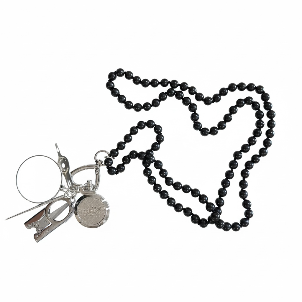 Black Howlite Chatelaine