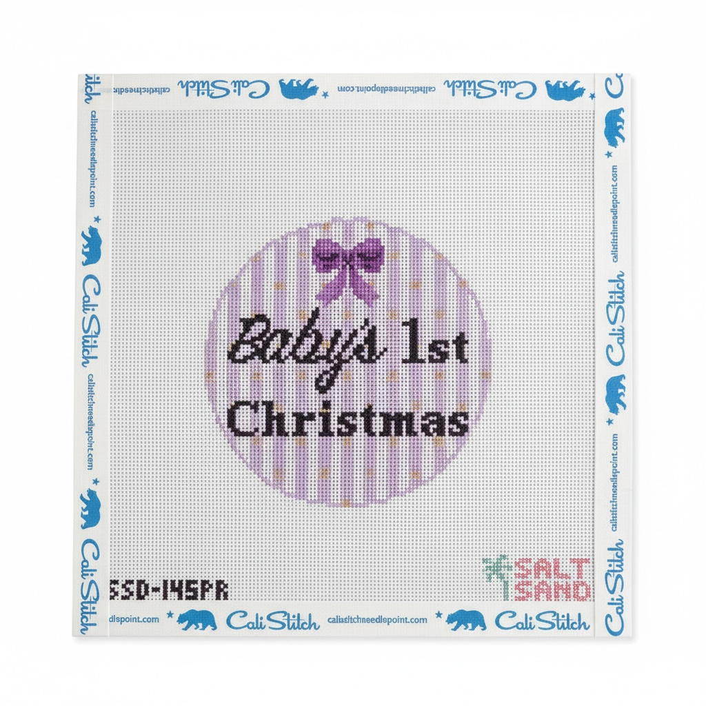 Baby's First Christmas Purple