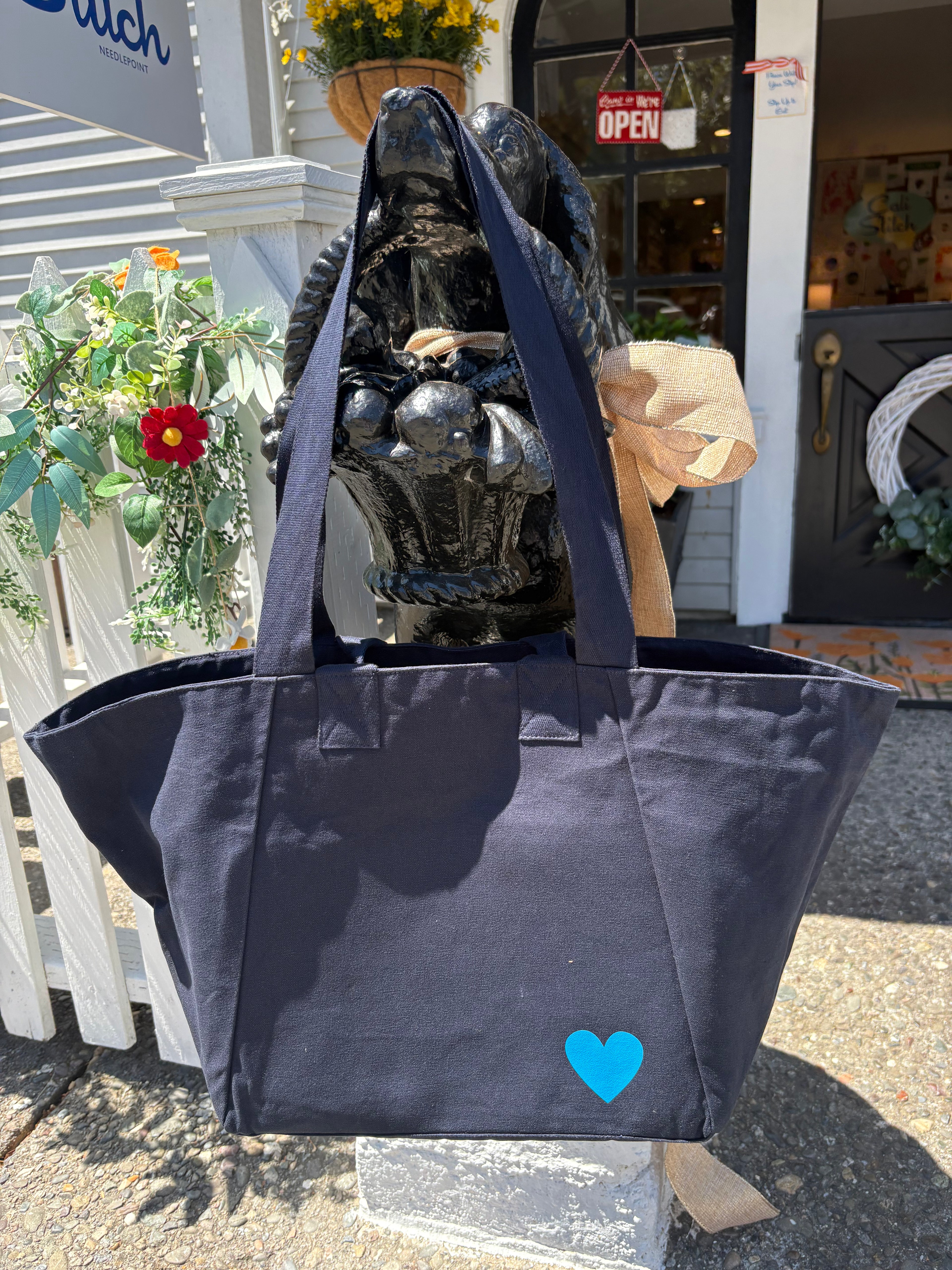 Chelsea Bag - Navy with Capri Heart