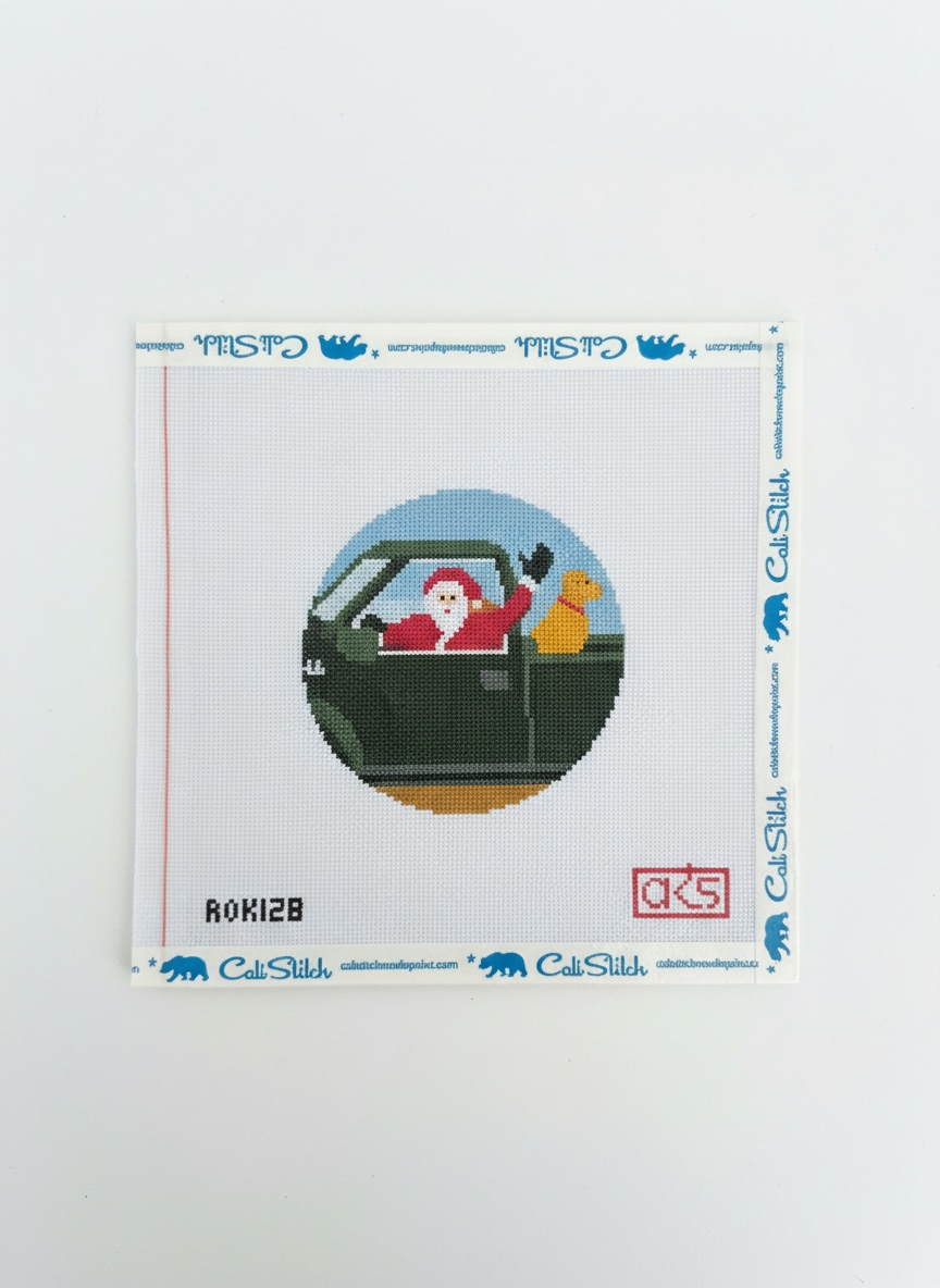 Sporty Santa Truck Driving Round