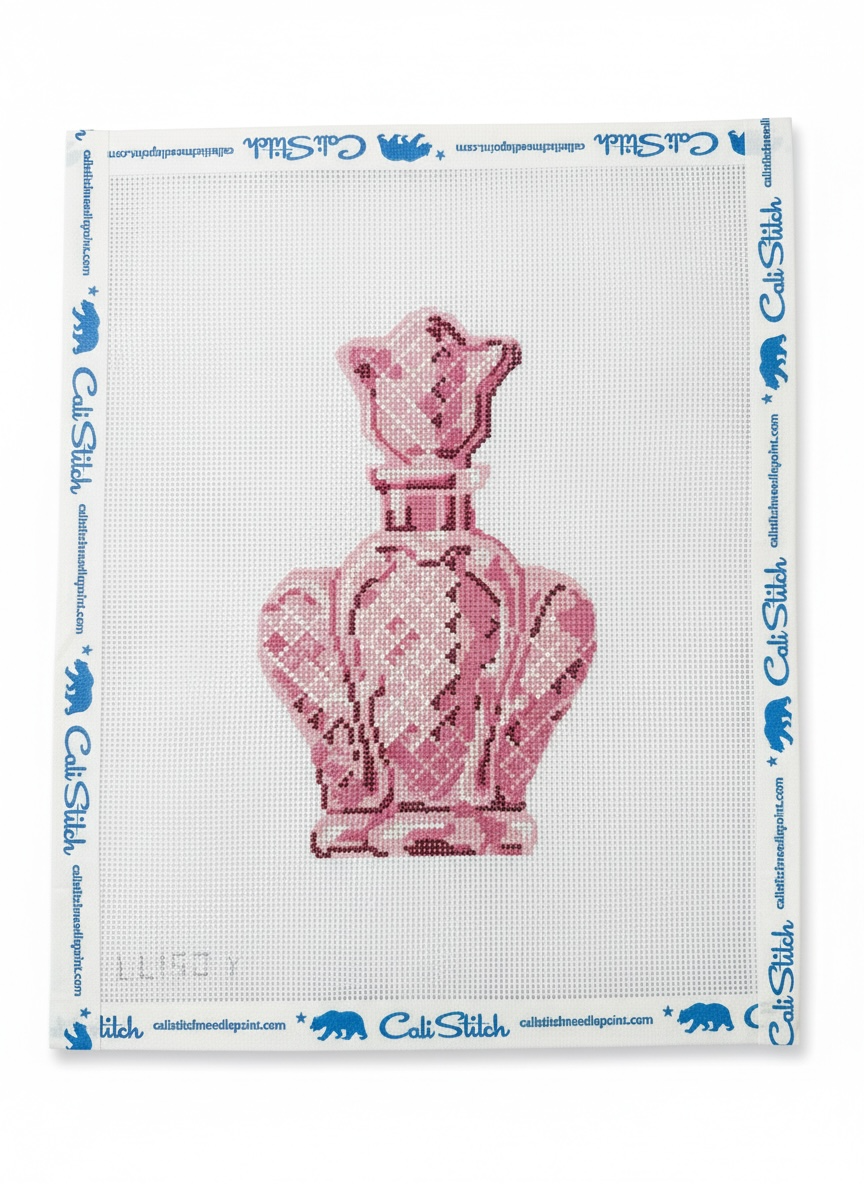 Pink Scalloped Perfume Bottle