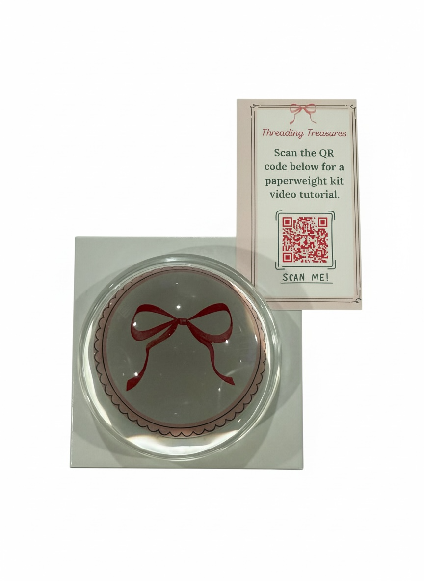 Glass Dome Paperweight Self-Finishing Kit