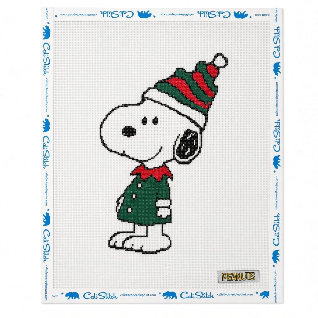 PEANUTS Christmas - Snoopy in Elf Costume Canvas